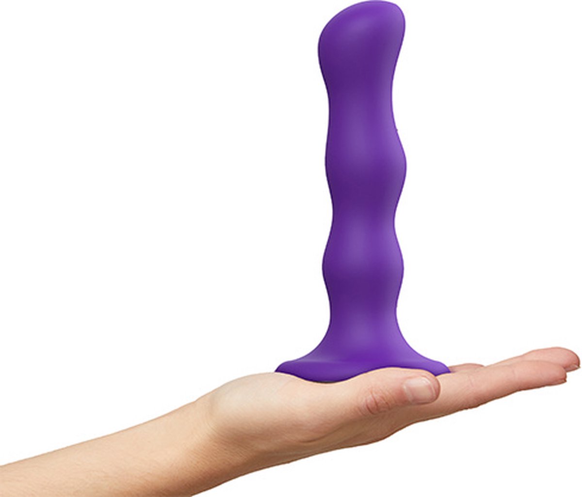 Goedkoopste Strap-On-Me - Geisha Balls - Dildo Met 3 Roterende Balletjes - Paars - Maat XL