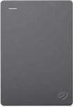 Grijze Seagate Basic externe harde schijf 5TB, voorkant.
