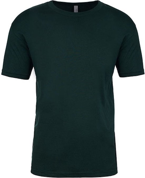Men´s Crew Neck T-Shirt met korte mouwen Forest Green - XL
