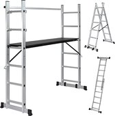 Steiger - Multifunctionele ladder - Ladderrek - Werkblad - Werkplatform - 4 in 1