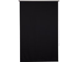Happyment Luxe Rolgordijn Zwart - 70x160cm - Rolgordijnen verduisterend - Luxaflex - Isolerend - Zonder of met boren