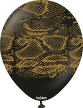 Safari Snake - Black - Print Gold