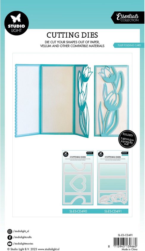 Studio Light Essentials Dies Carte pliante Tulip