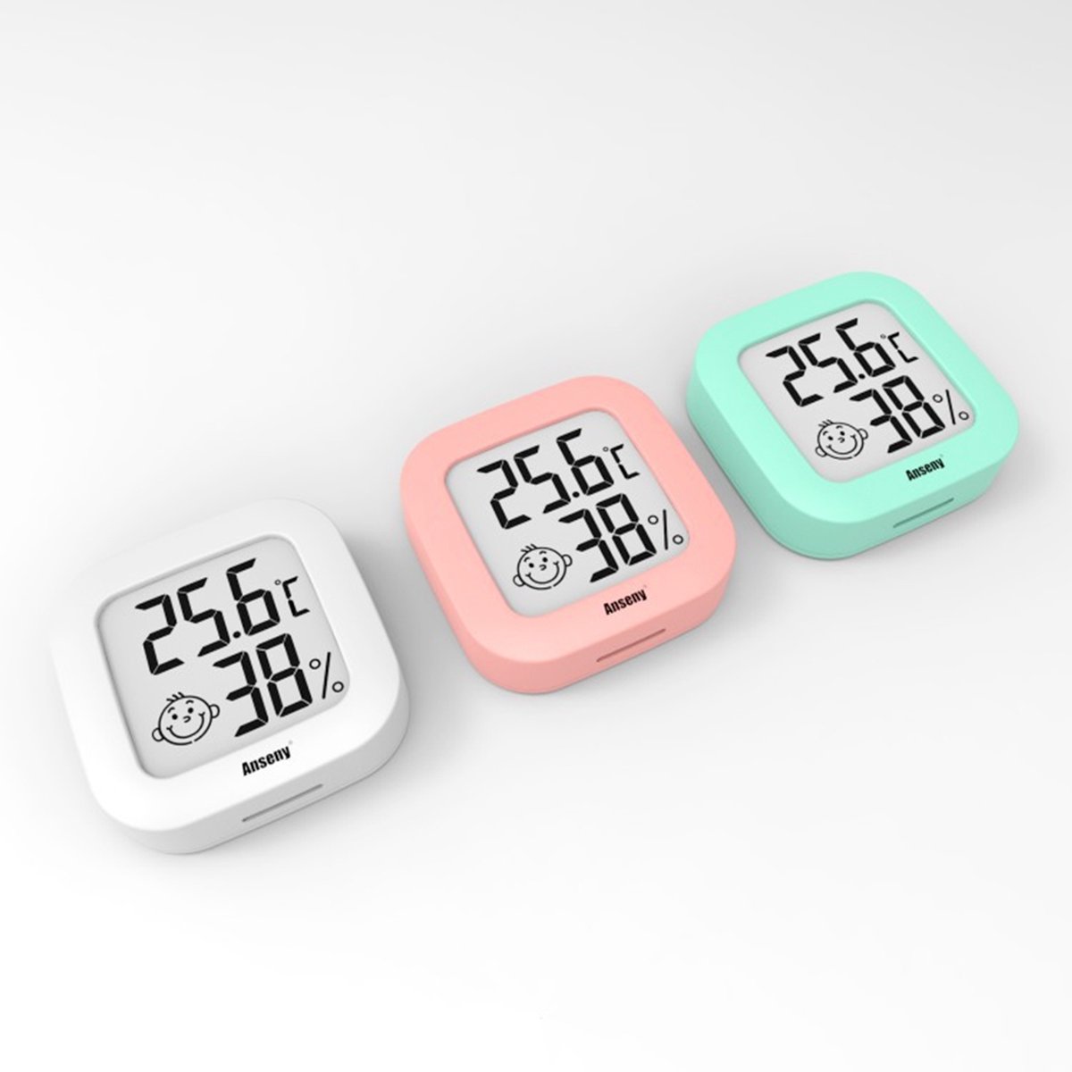 AFINTEK Thermometer & Hygrometer - drie kleuren pack