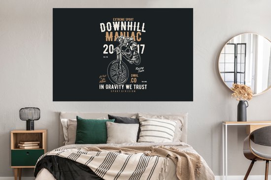 Affiche Mancave - Moto - Motocross - Vintage - 180x120 cm XXL