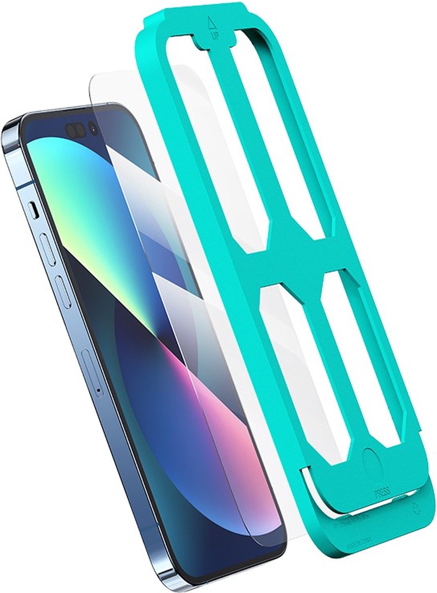 USAMS Full Screen HD Screenprotector met installatie hulpmiddelen - Geschikt Voor iPhone 13 / 13 Pro / 14