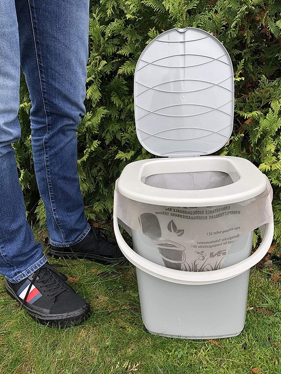 Lot De 120 Sacs Poubelle 30L – Noirs, épais, Imperméables, à Fond Renforcé, Pour Toilettes De Camping Et Seaux 8 Gallons