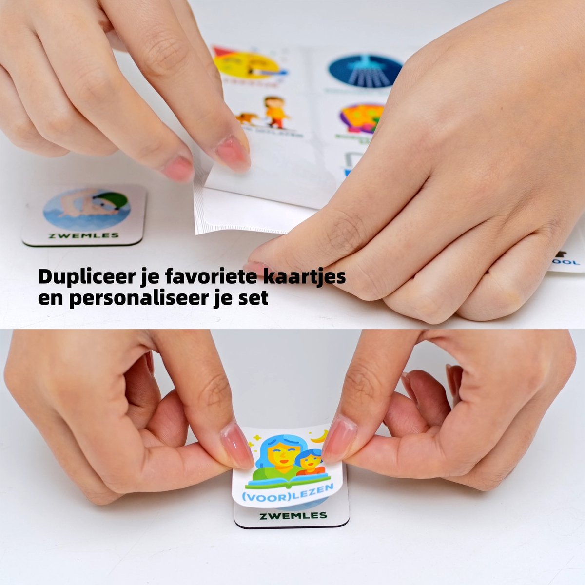 Smarfer - Extra STICKERS voor Magnetische pictogrammen voor weekplanner planbord kind - Kleur — afbeelding 5
