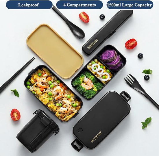 GOEDCH 1800 ml roestvrijstalen lunchbox