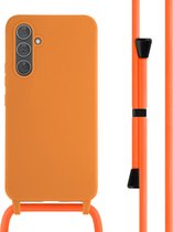 iMoshion Hoesje Met Koord Geschikt voor Samsung Galaxy A54 (5G) - iMoshion Siliconen hoesje met koord - Oranje