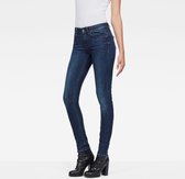 G-STAR Midge Zip Mid Waist Skinny Jeans - Dames - Dark Aged - W26 X L30