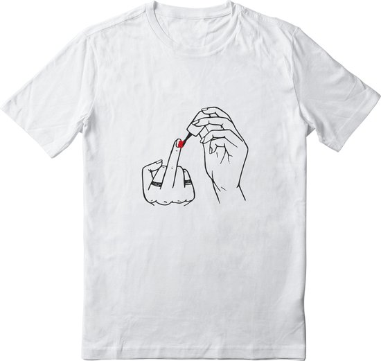 Feminist Dames T-shirt , nail polish t-shirt, Vrouw , Vriendin ,Meid , Meisje , Feminisme , MeToo , cadeau , gift for girl, gift for best friend