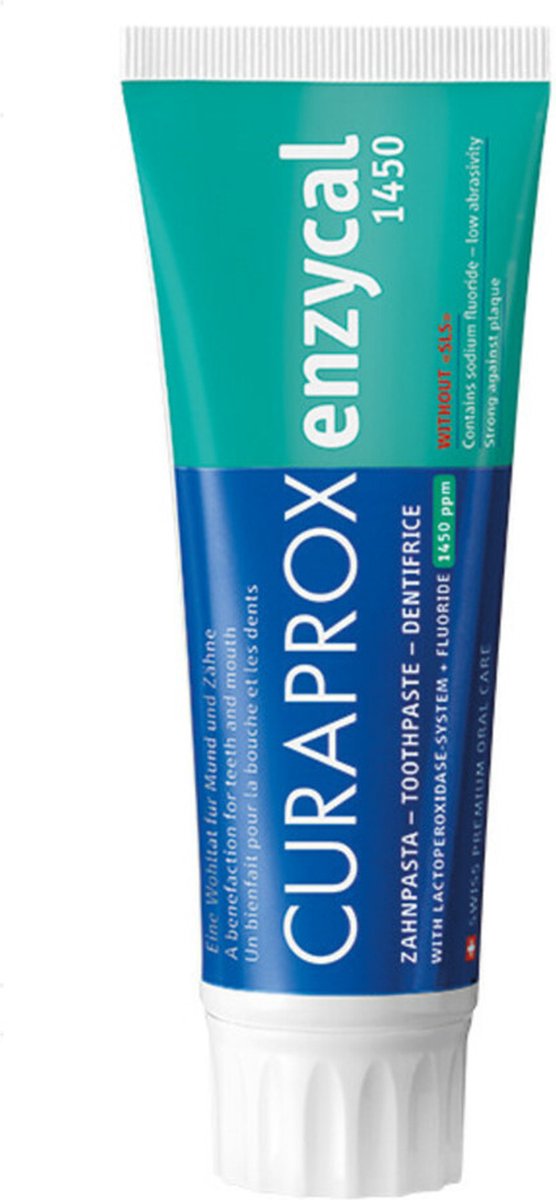 Goedkoopste 2x Curaprox Tandpasta Enzycal 1450 75 ml