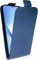 Rosso Element Verticale Flip Case Geschikt voor Samsung Galaxy A53 | Portemonnee Book Case | Hoesje met Pasjeshouder | Magneetsluiting | Twee Pasjes | Blauw