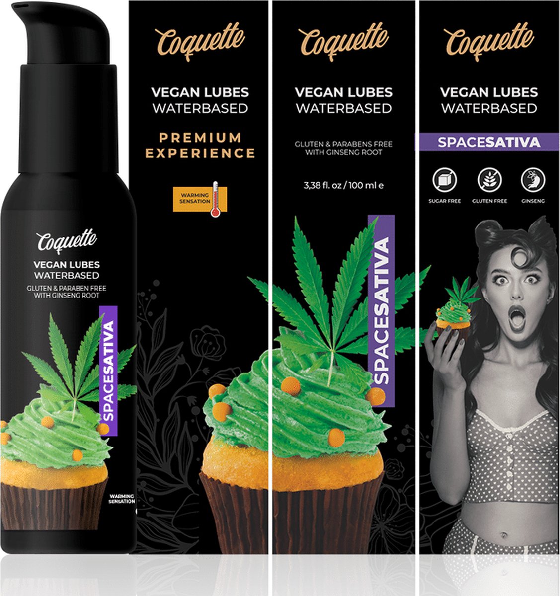 Goedkoopste COQUETTE COSMETICS | Coquette Premium Experience 100ml Vegan Lubes Space Sativa | Glijmiddel | Vrouw Clitoris Stimulator | Durex Glijmiddel | Glijmiddel Waterbasis