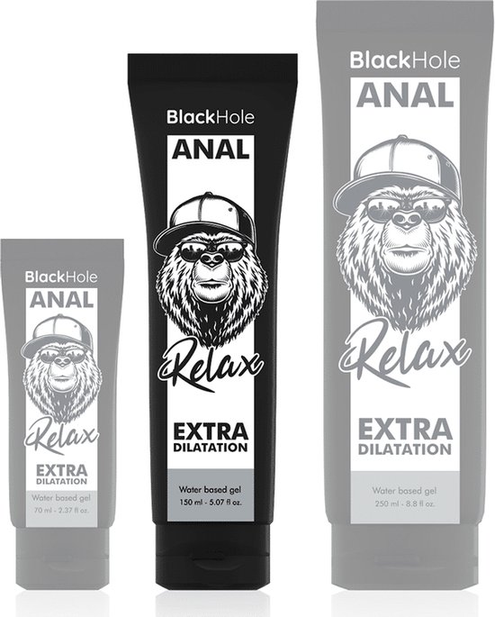 Gel Lubrifiant Anal BLACK HOLE - Base Silicone 100 Ml - Dilatation Silicone Trou Noir