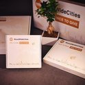 Deux boîtes cadeaux blanches avec une illustration de silhouette, le texte 'NICE TO HAVE NICE TO GIVE', et une petite plante.