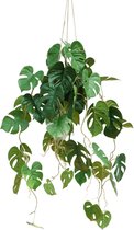 Monstera Kunst Hangplant 95cm | Hangende Kunstplant | Kunstplant voor Binnen | Neppe Hangplant