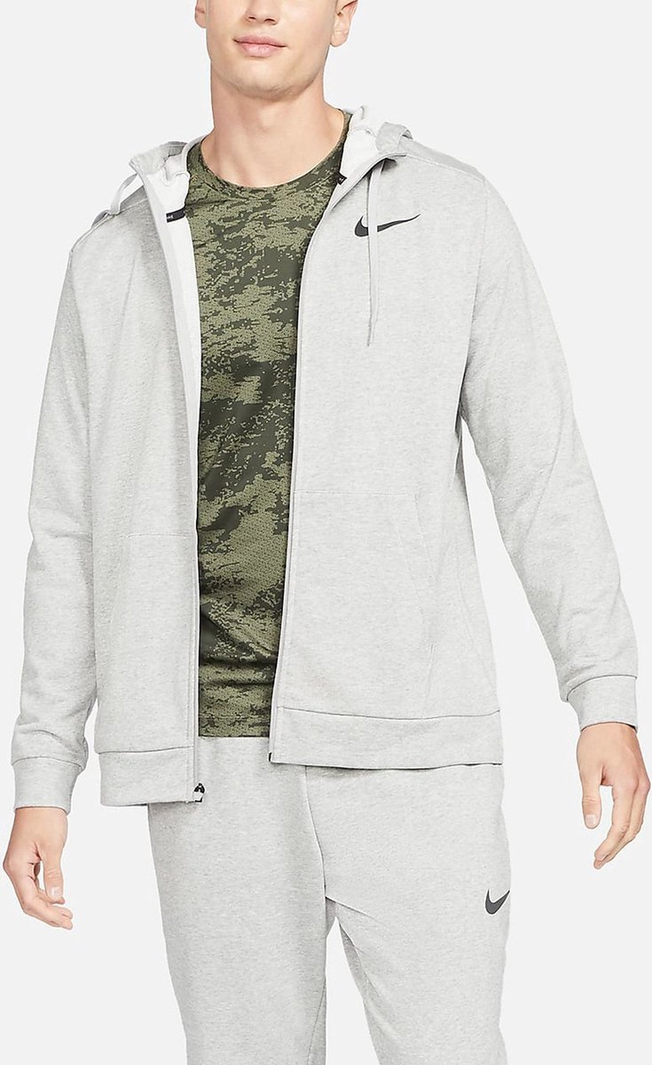 Nike Dri-FIT Fleece Full Zip Sportvest Heren Grijs