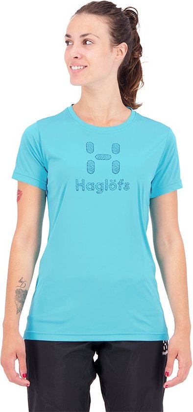 Haglofs Glee Korte Mouwen T-shirt Blauw S Vrouw