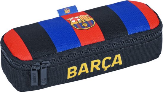 Foto: Schoolpennenzak f c barcelona kastanjebruin marineblauw 22 x 5 x 8 cm 