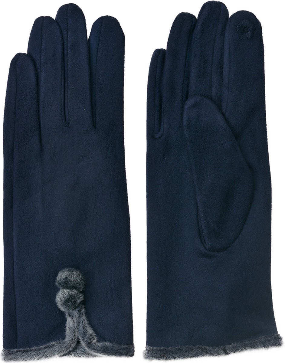 Juleeze Handschoenen Winter 8x24 cm Blauw Polyester