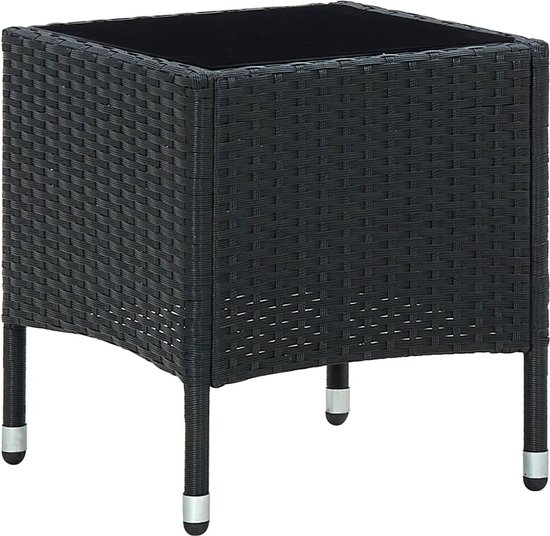Tuinbank 4-zits met kussens PP rattan antracietkleurig kopen Tuinbank 4-zits met kussens PP rattan antracietkleurig kopen