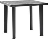 vidaXL Table de jardin 80x75x72 cm plastique anthracite