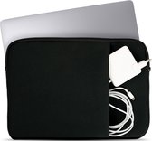 Coverzs Laptophoes 14 inch & 15 6 inch - zwart - Laptoptas dames / heren geschikt voor o.a. 15 6 inch laptop en 14 Inch laptop - Macbook hoes met ritssluiting - waterafstotende hoes