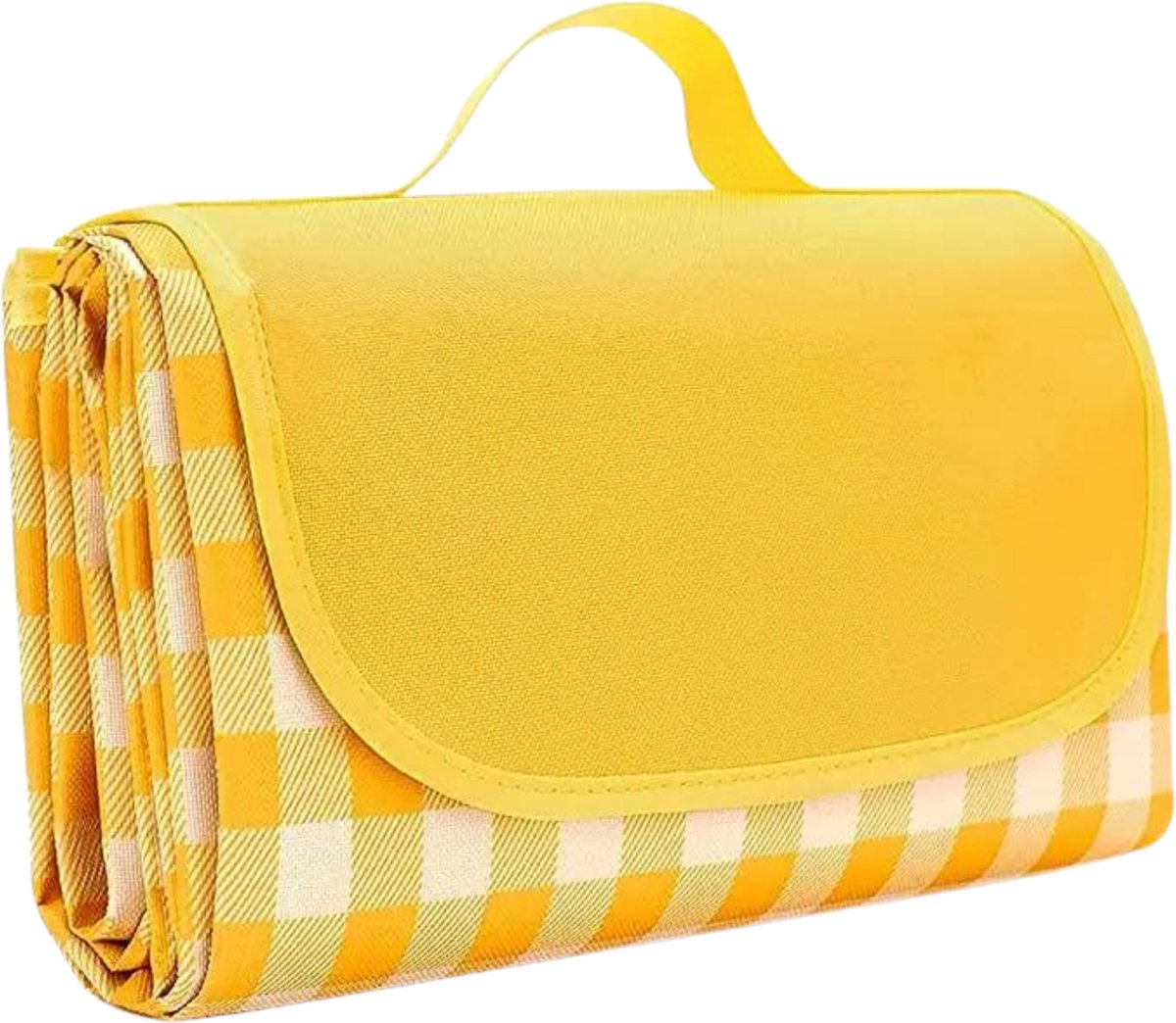 Pazzo Goods Picknickkleed Collina – Waterdicht Picknickkleed 200x200cm – Opvouwbaar Picknickdeken – Geel Buitenkleed