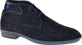 Floris van Bommel Mannen Suède   / Laarzen / Herenschoenen 10156 - Blauw - Maat 46