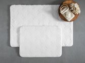 English Home badmat set - 50x80cm+40x50cm - Wit