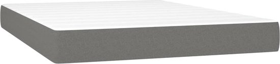 vidaXL-Boxspring-met-matras-en-LED-stof-donkergrijs-140x200-cm