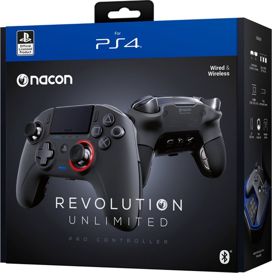 Nacon Revolution Unlimited Pro Controller - PS4 - Bedraad en