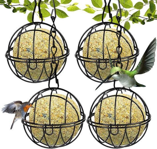 Mezenbollen vogel voederstation Pælme, Deens design mezenbollen voederstation