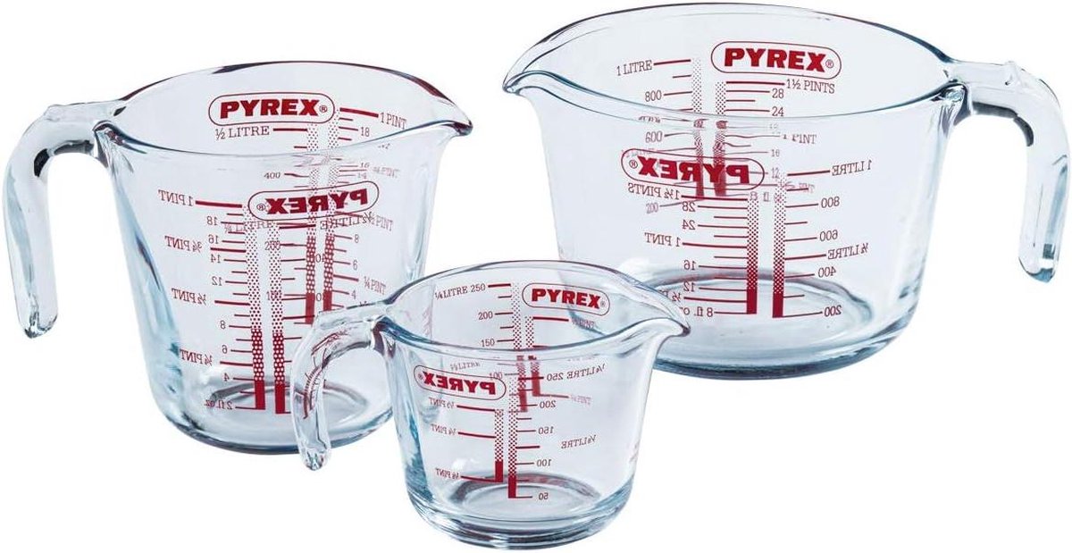 Maatbeker Glas Transparant 233 x 233 x 166 cm Keukenaccessoire