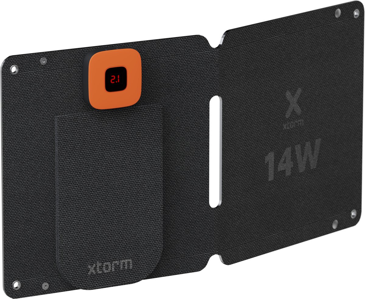 Xtorm SolarBooster, 28W Solar Panel, Foldable, Portable Solar Panel, Flexible Solar Panel, Monocrystalline EFTE, Outdoor, Solar Power