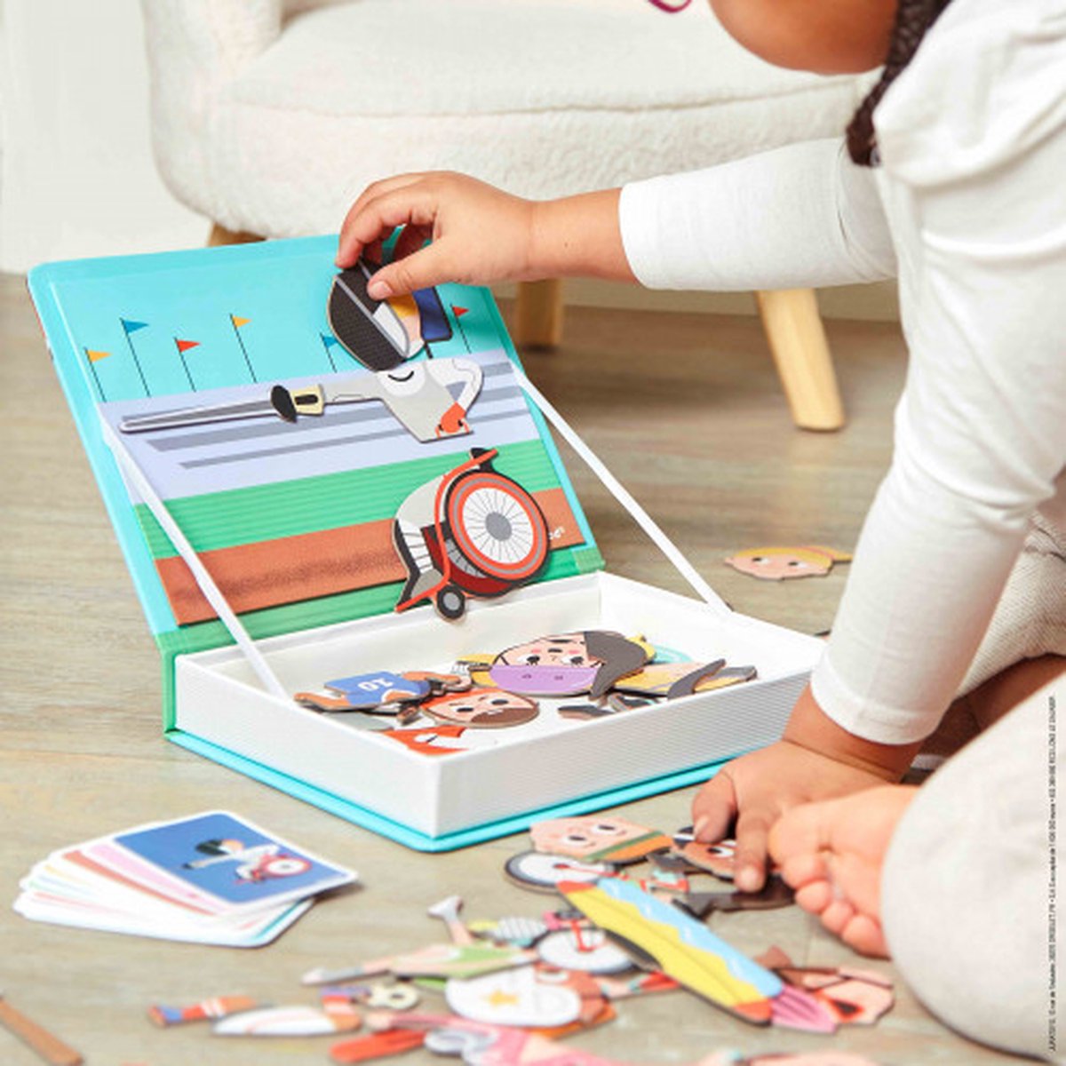 Janod - Magnetibook - Sporten - Magneetboek Speelset — afbeelding 12