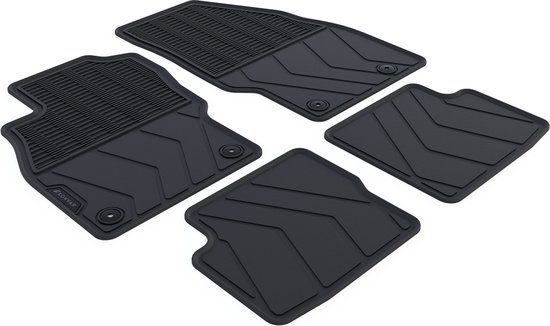 Tapis de voiture en caoutchouc Opel Corsa E - Année de construction : 2014 - 11/2019 - Ajustement d'origine - 4 pièces
