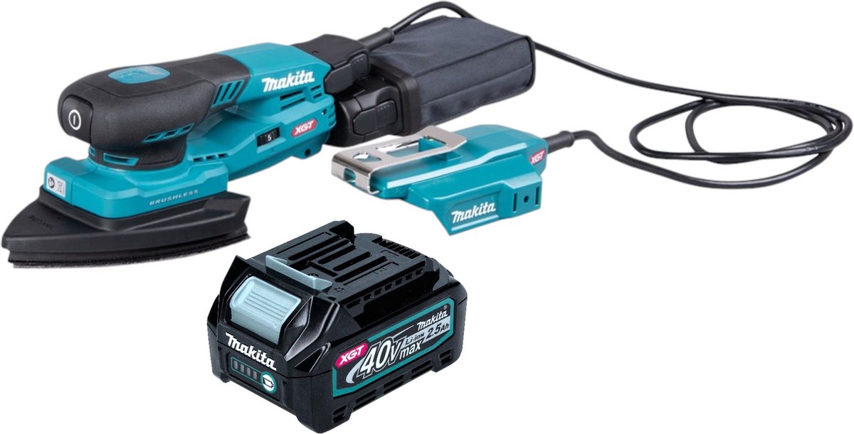 Makita BO 006 CGD1 accu-deltaslijper 40 V max. 100 x 150 mm 3,0 mm slag Brushless + 1x accu 2,5 Ah - zonder oplader
