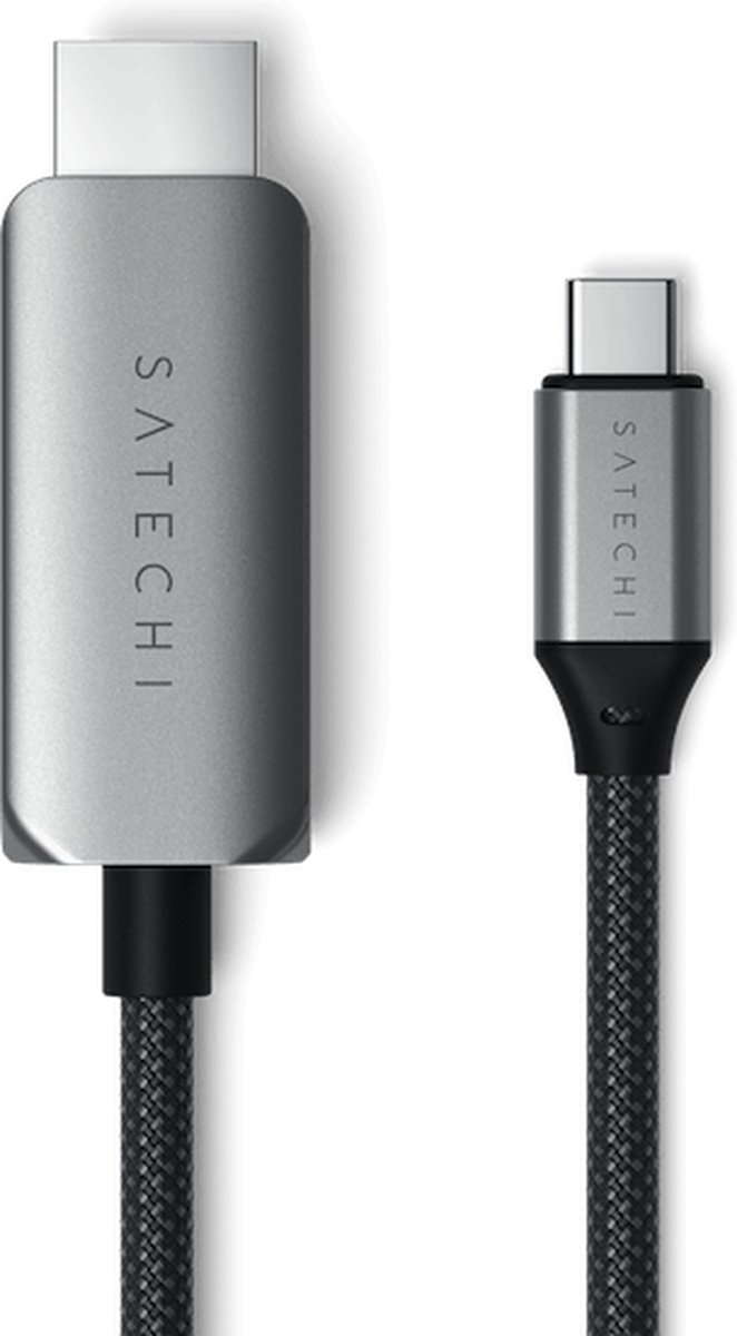 Satechi USB-C - HDMI 2.1 8K Kabel- 2 meter - Grijs
