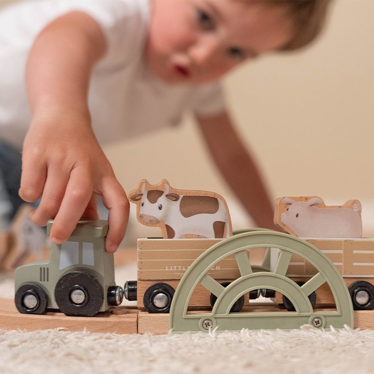 Little Dutch - Treinset FSC - Little Farm — afbeelding 3