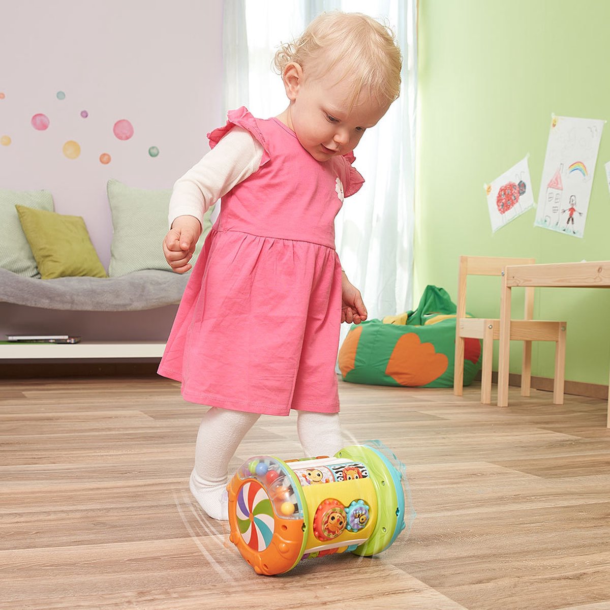 VTech Baby 3-in-1 Kruiprol - Educatief Speelgoed - Activiteitenroller met Lichts- en Geluidseffecten - Baby Speelgoed — afbeelding 2