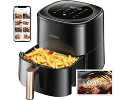 Airfryer 5L Met 11 Voorgeprogrammeerde Programma's - Slimme Heteluchtfriteuse Met Aanraakscherm, Wifi En Receptenapp