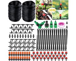 149 stuks Tuin Irrigatieset - 30m Leidingen - Automatisch Druppelirrigatiesysteem - Voor Tuinberegening & Nevelkoeling - Energiebesparend & Milieuvriendelijk - Tuinirrigatiesysteem - Automatische sproeier