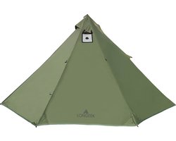 Tipi Tent voor 1-4 Personen - Lichtgewicht, Waterdicht en...