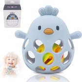 Anneau de dentition et hochet Montessori pour bébés - Jouets sensoriel pour la dentition et la préhension