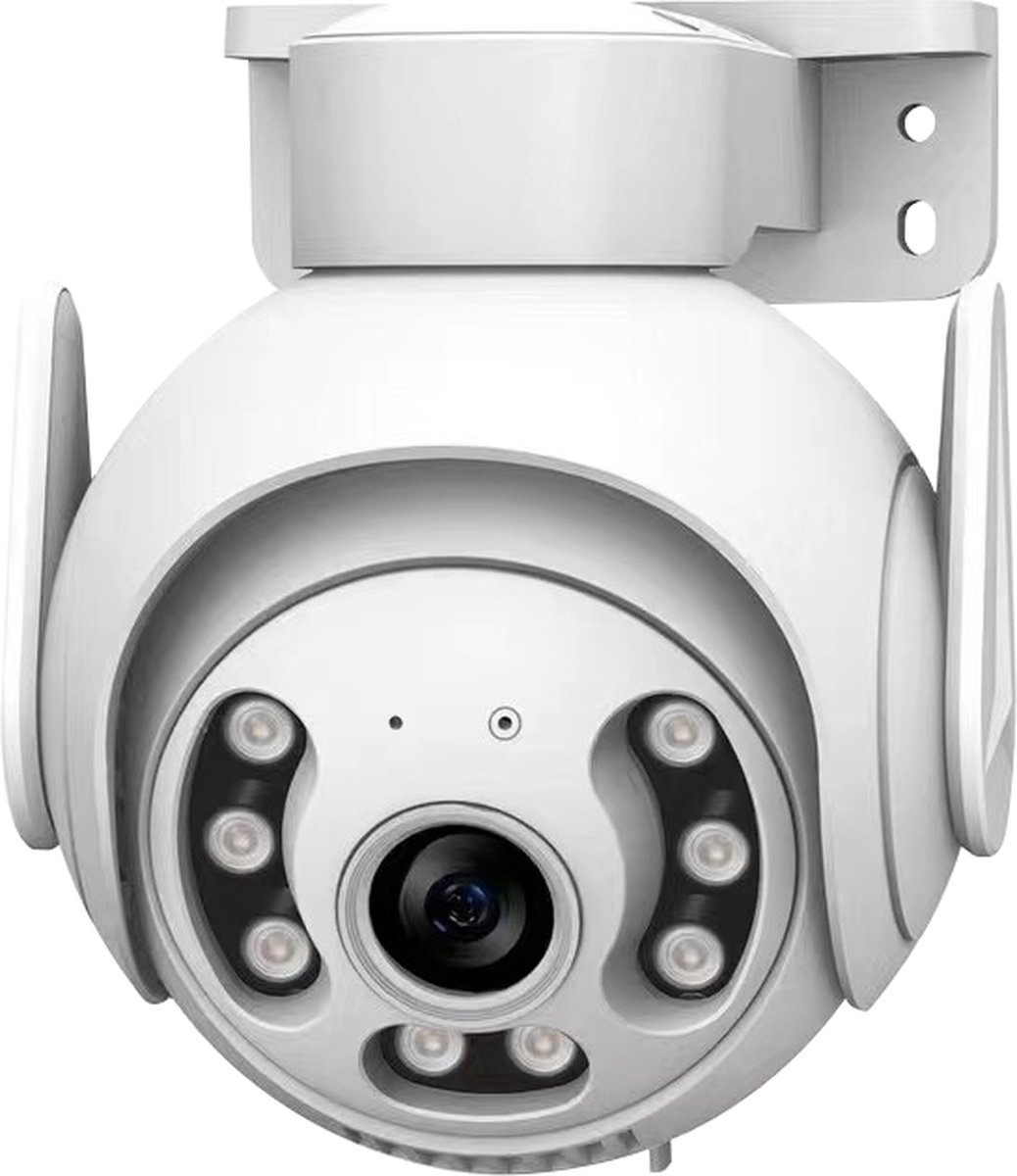 Narvie - C25 Dome Camera wit Bewakingscamera voor buiten - draai- en kantelbaar - 1080P inclusief 32GB sd kaart