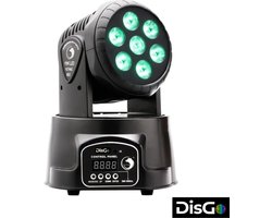DisGo Moving Head Mini Wash 7x10W RGBW LED 4 in 1