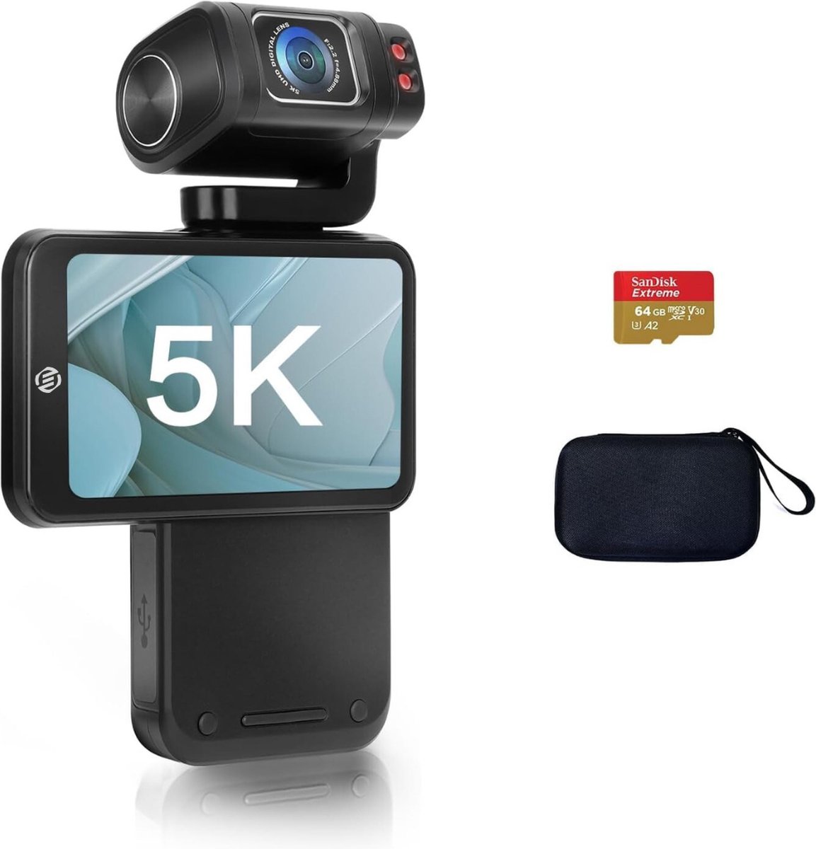 Equivera Vlog Camera - Digitale Camera - Video Camera - Vlog Camera voor Beginners - Geschikt voor YouTube en TikTok